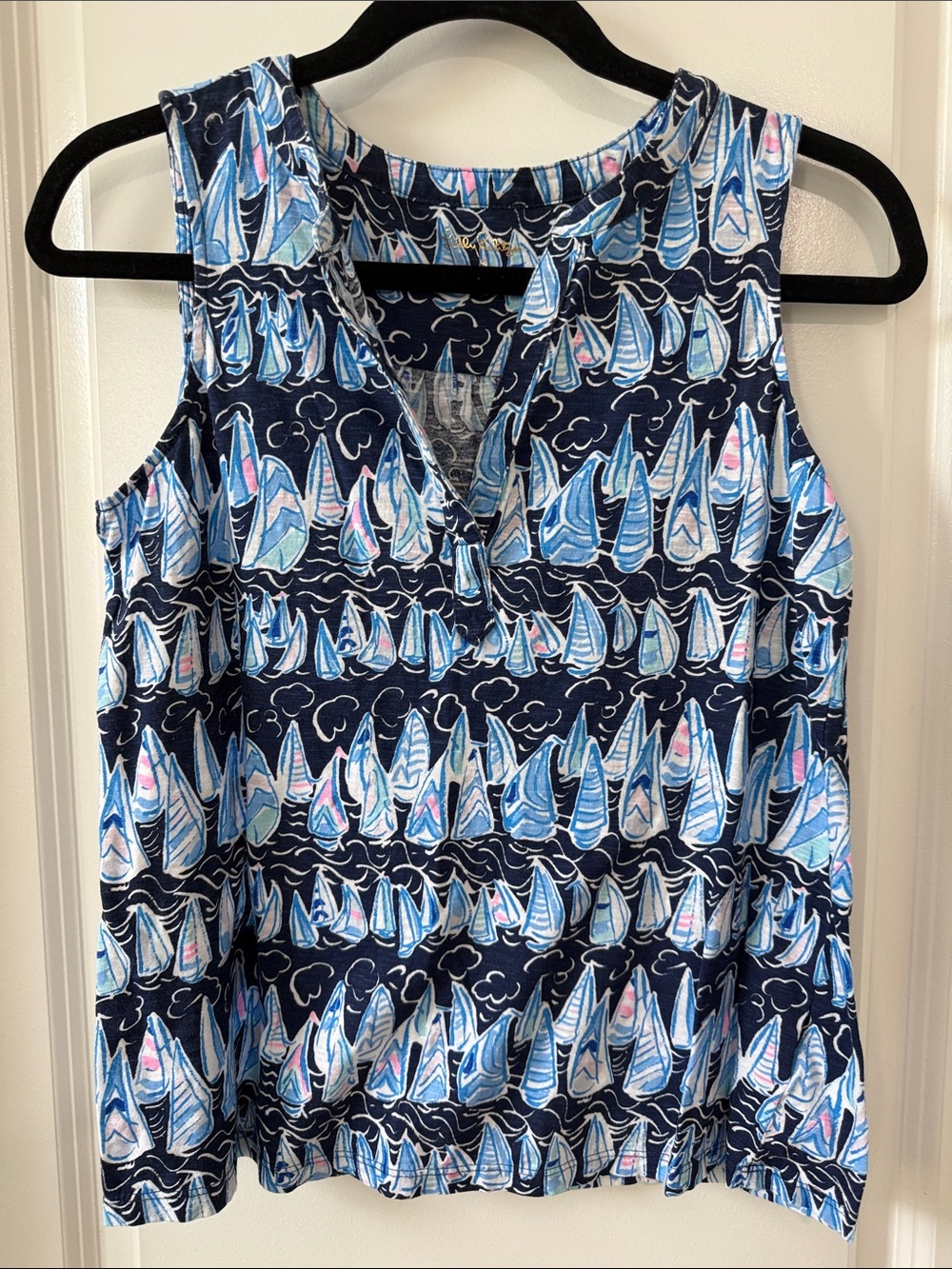Lilly Pulitzer Dev Tank *Low Tide Navy Sails And Stripes
